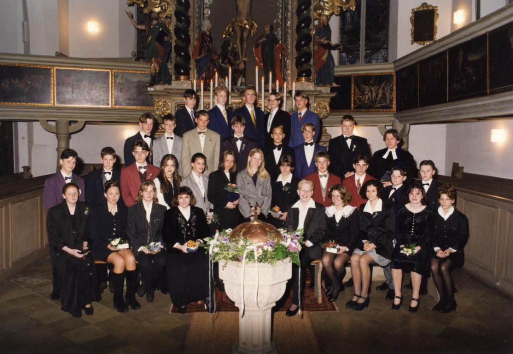 Konfirmation 1997 Pfarrer Röder