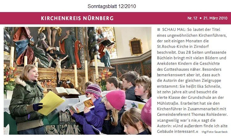 Das Kirchenbilderbuch - Artikel im Sonntagsblatt 12 / 2010