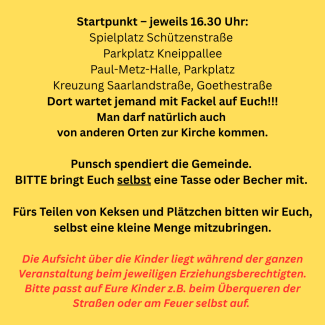 Laternenumzug Informationen