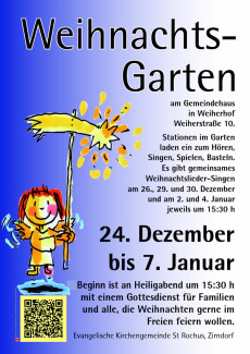 Plakat Weihnachtsgarten 2023