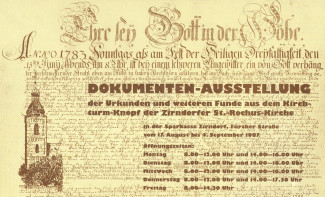 Titelseite der Dokumenten-Ausstellung