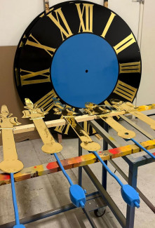 Neues Ziffernblatt mit Zeiger