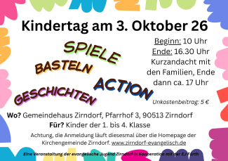 Kindertag am 3. Oktober