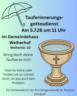 Plakat Tauferinnerung 2026
