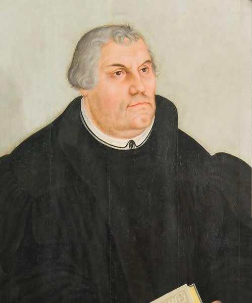 Baugeschichte - Martin Luther gemalt von Cranach