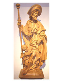 Heiligenstatue St. Rochus