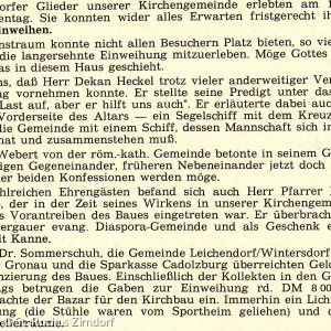 Artikel aus dem Gemeindebrief 1975