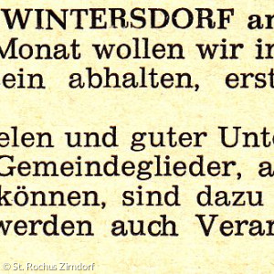 Artikel aus dem Gemeindebrief 1975